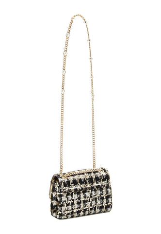 GUESS Ever Mini Borsa Tracolla Crossbody Black White TG868773 - Sandrini Calzature e Abbigliamento