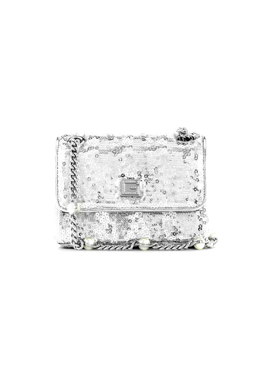 GUESS Ever Mini Borsa Tracolla Crossbody Silver SS868773 - Sandrini Calzature e Abbigliamento