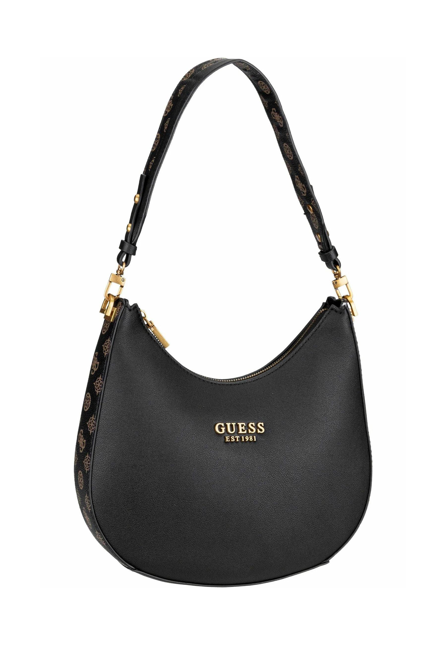 GUESS Fynna Borsa Hobo Black Mocha Logo VB899302 - Sandrini Calzature e Abbigliamento