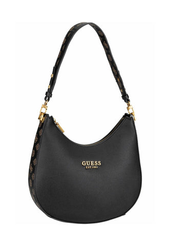 GUESS Fynna Borsa Hobo Black Mocha Logo VB899302 - Sandrini Calzature e Abbigliamento