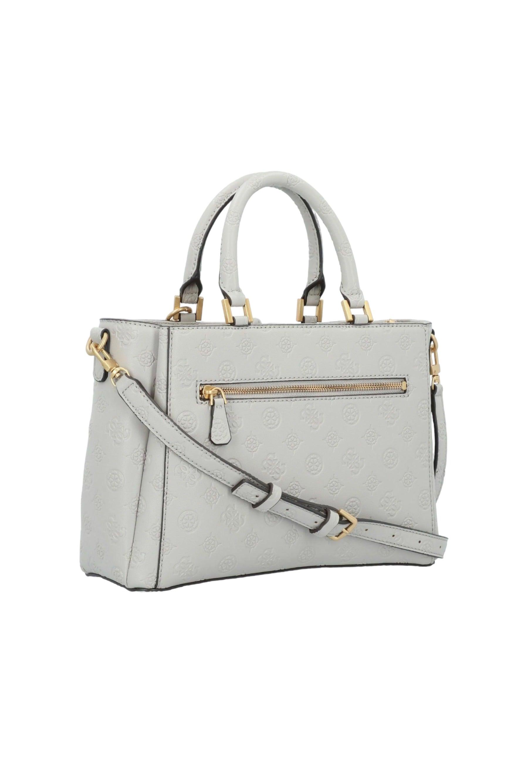 GUESS G James Logo Borsa Girlfirend Satchel Taupe Grigio PD921306 - Sandrini Calzature e Abbigliamento
