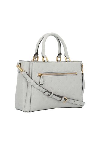 GUESS G James Logo Borsa Girlfirend Satchel Taupe Grigio PD921306 - Sandrini Calzature e Abbigliamento