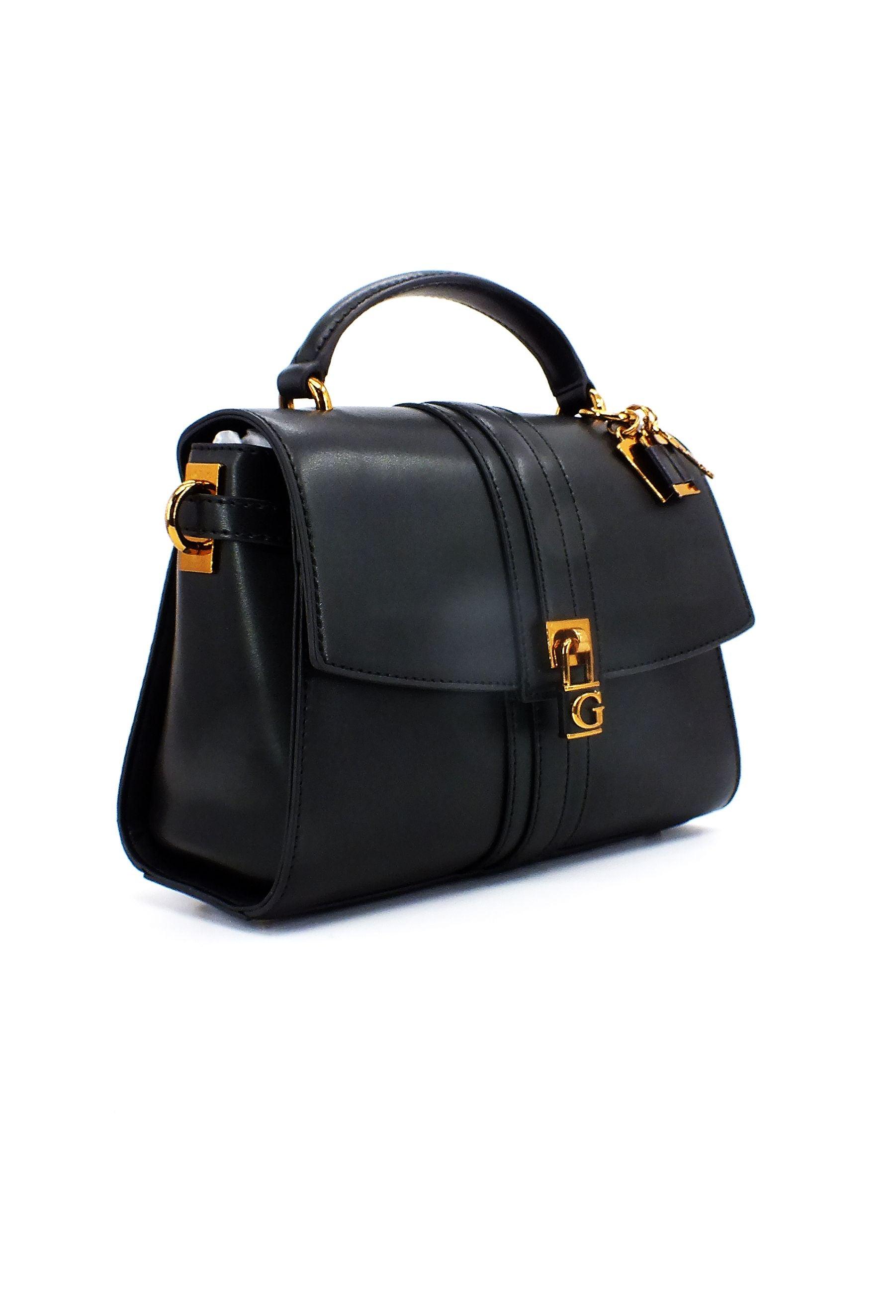 GUESS Ginevra Borsa Top Handle Black VZ873420 - Sandrini Calzature e Abbigliamento