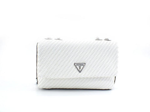 GUESS Hassie Crossbody Borsa Flap Logo White VY839721 - Sandrini Calzature e Abbigliamento