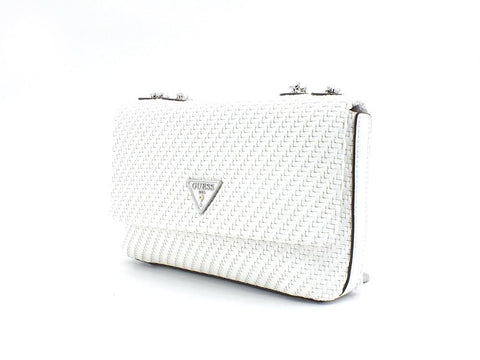 GUESS Hassie Crossbody Borsa Flap Logo White VY839721 - Sandrini Calzature e Abbigliamento