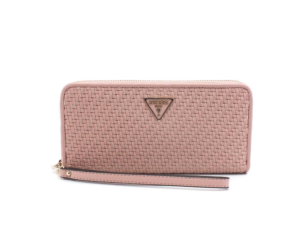 GUESS Hassie SLG Portafoglio Zip Around Rosewood VG839746 - Sandrini Calzature e Abbigliamento