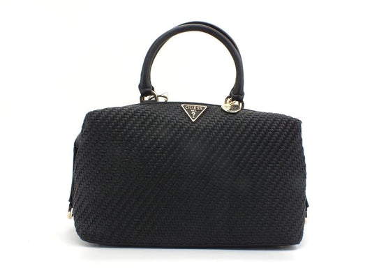 GUESS Hassie Soho Satchel Borsa Intreccio Black VG839706 - Sandrini Calzature e Abbigliamento