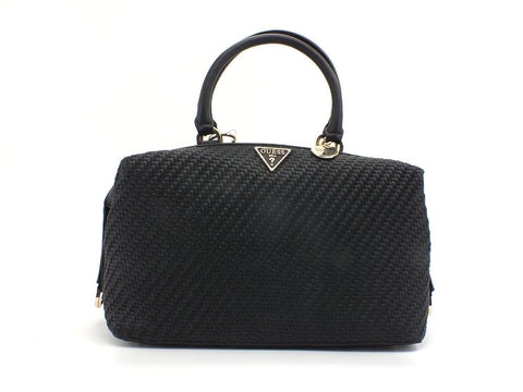 GUESS Hassie Soho Satchel Borsa Intreccio Black VG839706 - Sandrini Calzature e Abbigliamento
