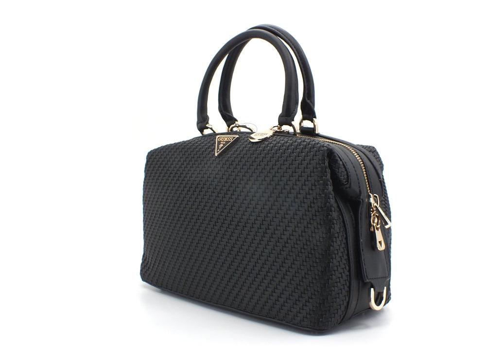 GUESS Hassie Soho Satchel Borsa Intreccio Black VG839706 - Sandrini Calzature e Abbigliamento