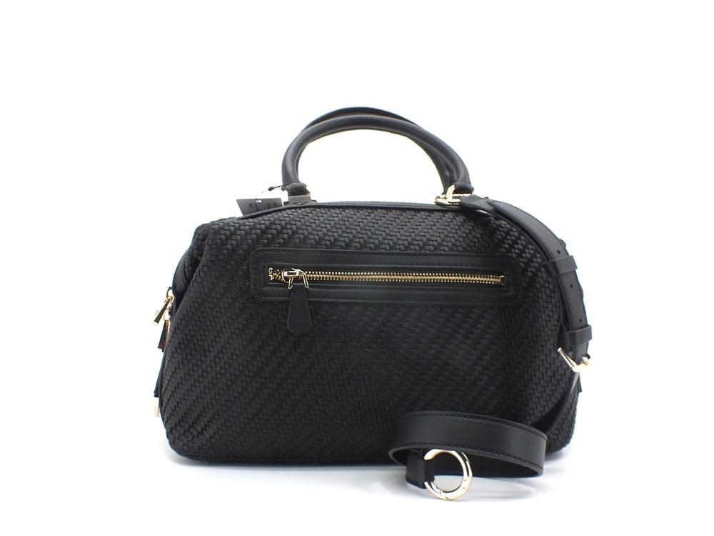GUESS Hassie Soho Satchel Borsa Intreccio Black VG839706 - Sandrini Calzature e Abbigliamento