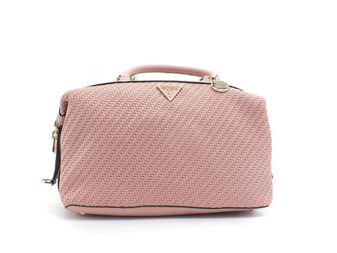GUESS Hassie Soho Satchel Borsa Intreccio Logo Rosewood VG839706 - Sandrini Calzature e Abbigliamento
