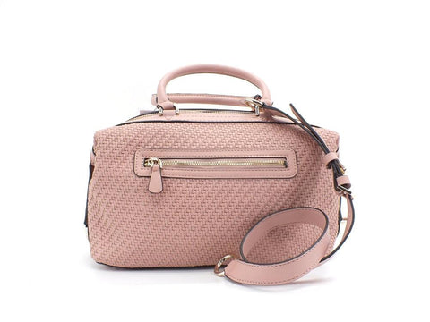 GUESS Hassie Soho Satchel Borsa Intreccio Logo Rosewood VG839706 - Sandrini Calzature e Abbigliamento