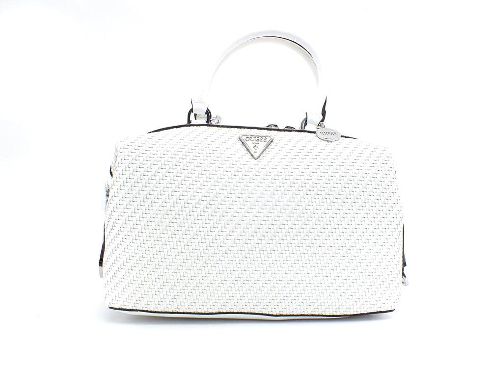GUESS Hassie Soho Satchel Borsa Intreccio White VY839706 - Sandrini Calzature e Abbigliamento