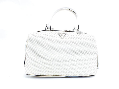 GUESS Hassie Soho Satchel Borsa Intreccio White VY839706 - Sandrini Calzature e Abbigliamento