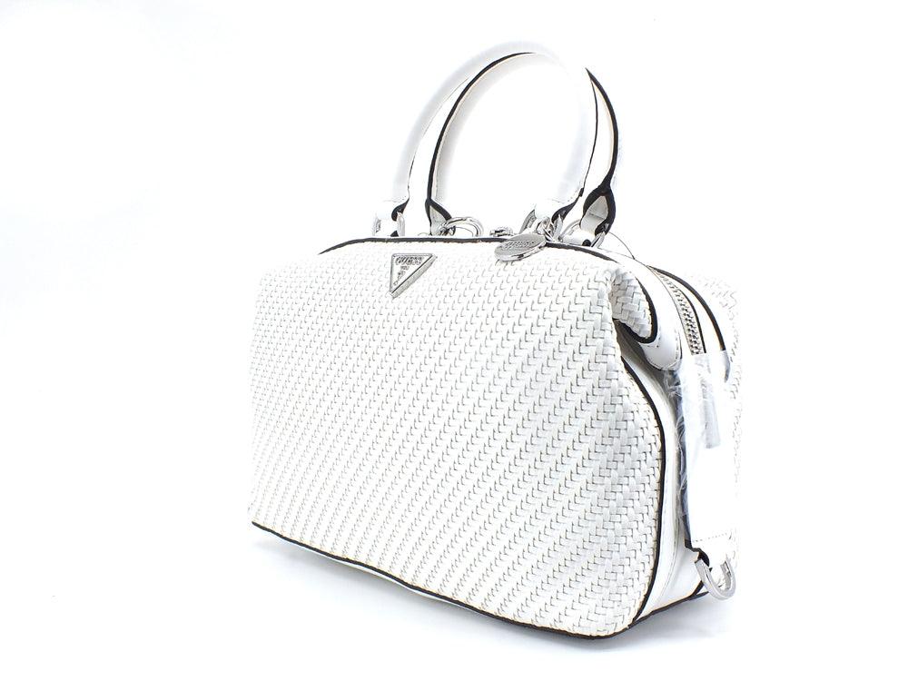 GUESS Hassie Soho Satchel Borsa Intreccio White VY839706 - Sandrini Calzature e Abbigliamento
