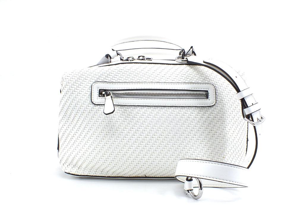 GUESS Hassie Soho Satchel Borsa Intreccio White VY839706 - Sandrini Calzature e Abbigliamento