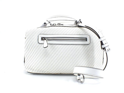 GUESS Hassie Soho Satchel Borsa Intreccio White VY839706 - Sandrini Calzature e Abbigliamento