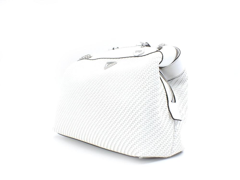 GUESS Hassie Tote Borsa Intreccio Logo White VY839723 - Sandrini Calzature e Abbigliamento