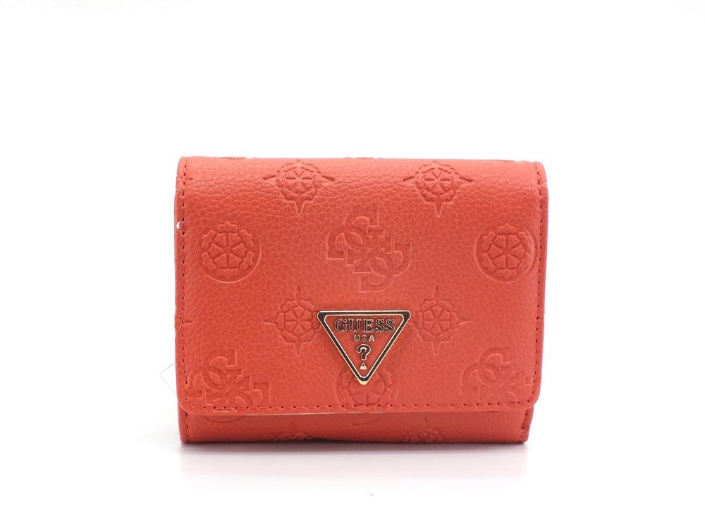 GUESS Helaina SLG Portafoglio Small Trifold Papaya PG840343 - Sandrini Calzature e Abbigliamento