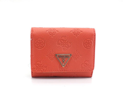 GUESS Helaina SLG Portafoglio Small Trifold Papaya PG840343 - Sandrini Calzature e Abbigliamento
