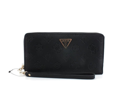GUESS Helaina SLG Portafoglio Zip Around Logo Black PG840363 - Sandrini Calzature e Abbigliamento