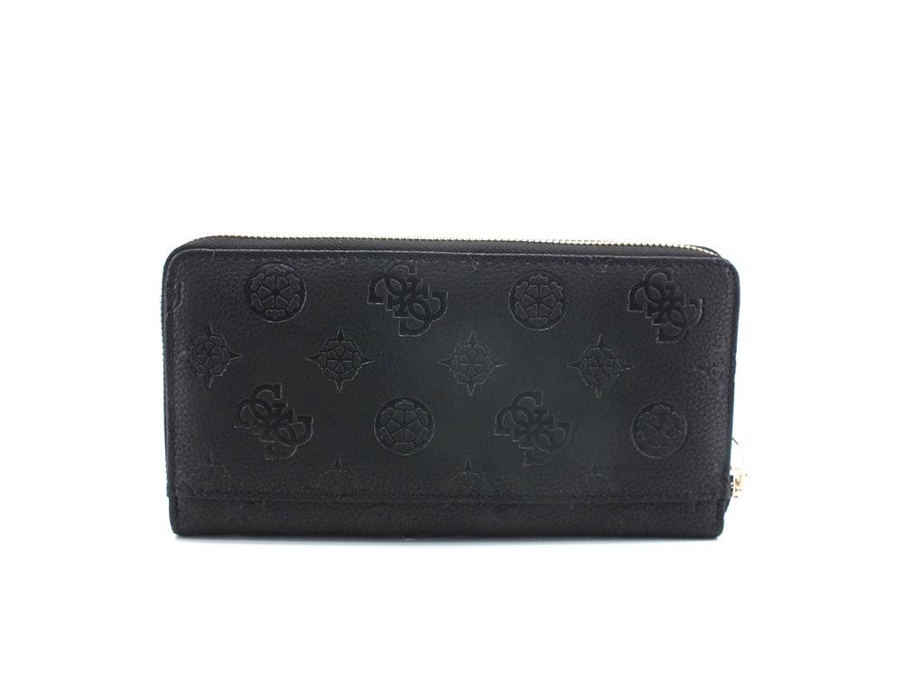 GUESS Helaina SLG Portafoglio Zip Around Logo Black PG840363 - Sandrini Calzature e Abbigliamento
