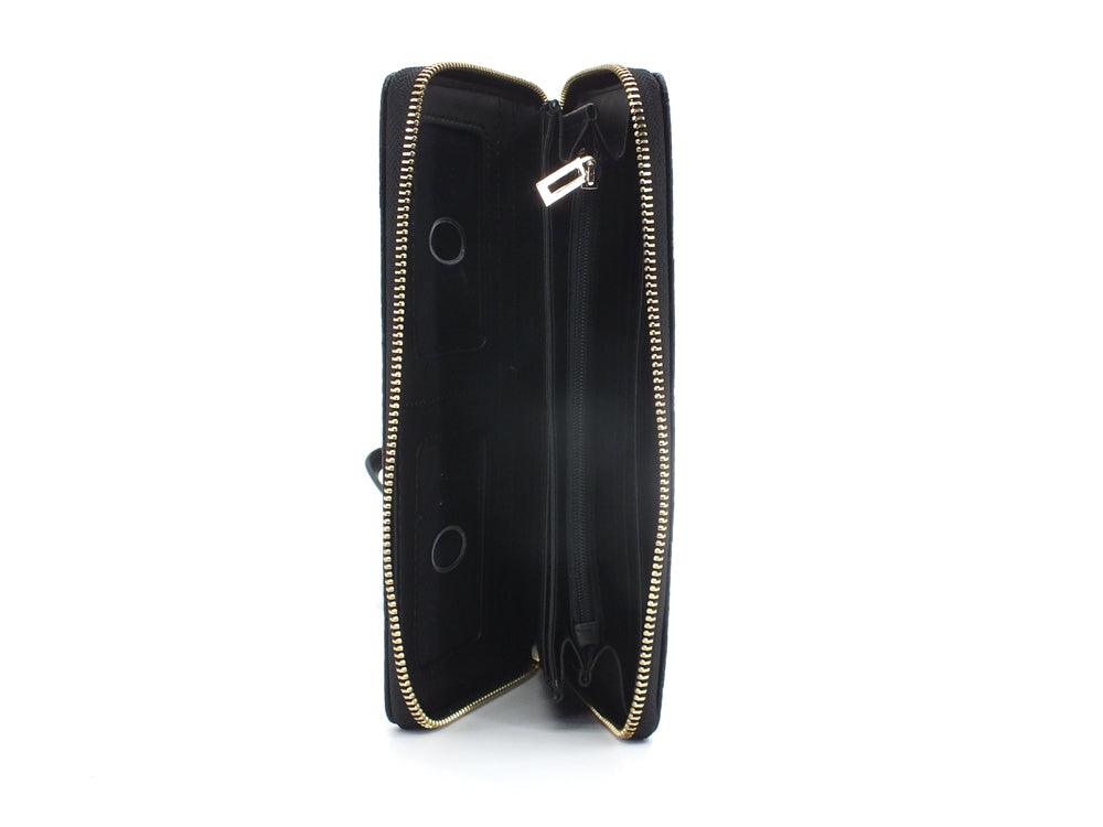 GUESS Helaina SLG Portafoglio Zip Around Logo Black PG840363 - Sandrini Calzature e Abbigliamento