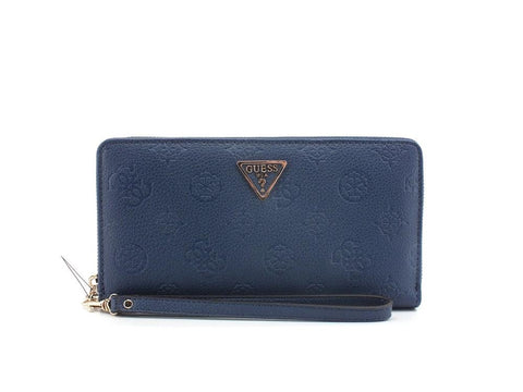 GUESS Helaina SLG Portafoglio Zip Around Logo Navy PG840363 - Sandrini Calzature e Abbigliamento
