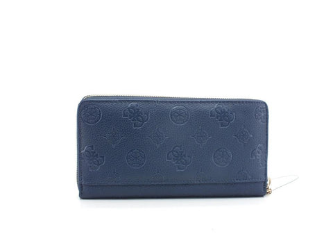 GUESS Helaina SLG Portafoglio Zip Around Logo Navy PG840363 - Sandrini Calzature e Abbigliamento