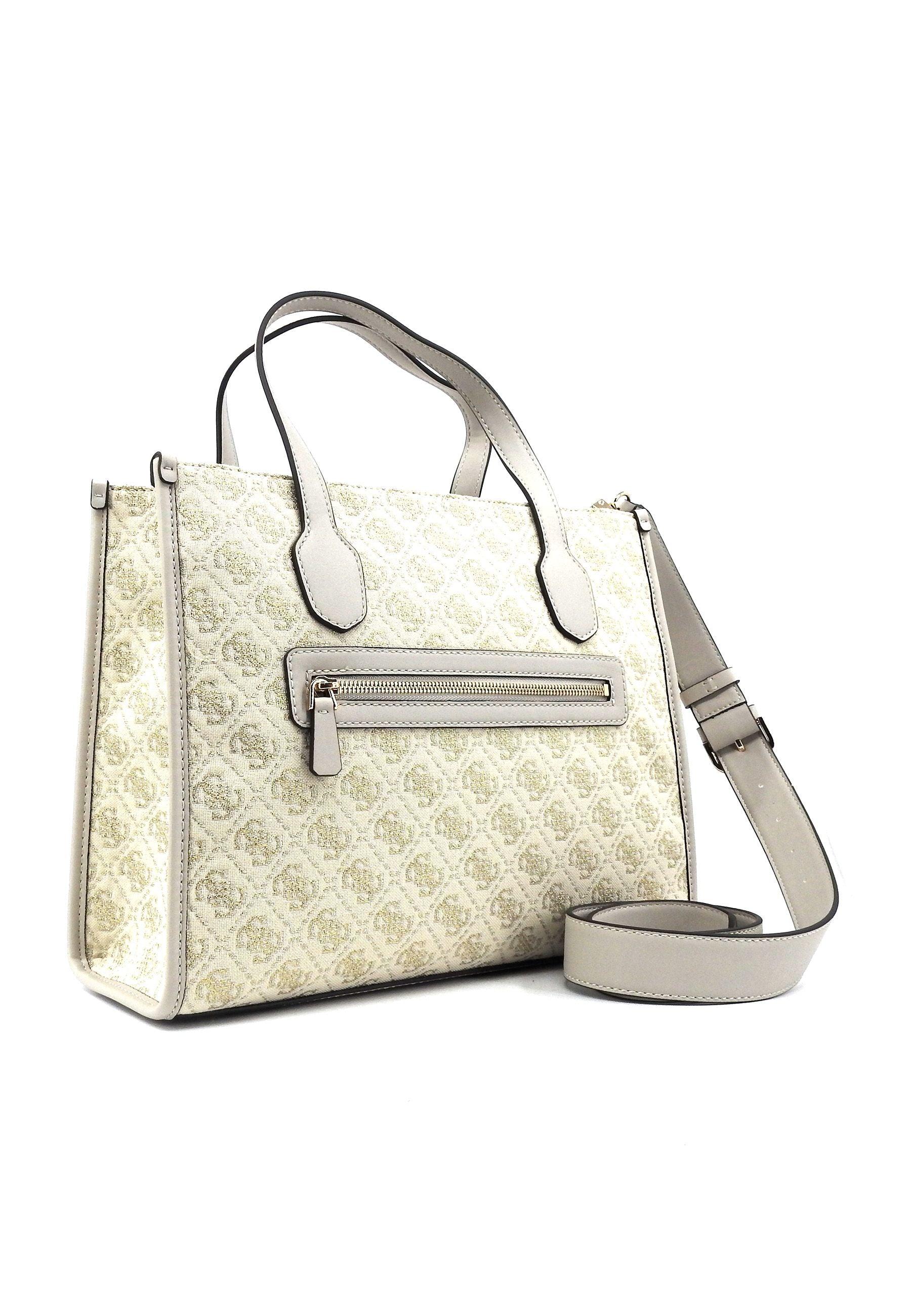 GUESS Izzy Borsa Tote Donna Dove Logo Beige JG865422 - Sandrini Calzature e Abbigliamento