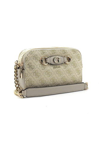 GUESS Izzy Borsa Tracolla Donna Dove Logo Beige JG865414 - Sandrini Calzature e Abbigliamento