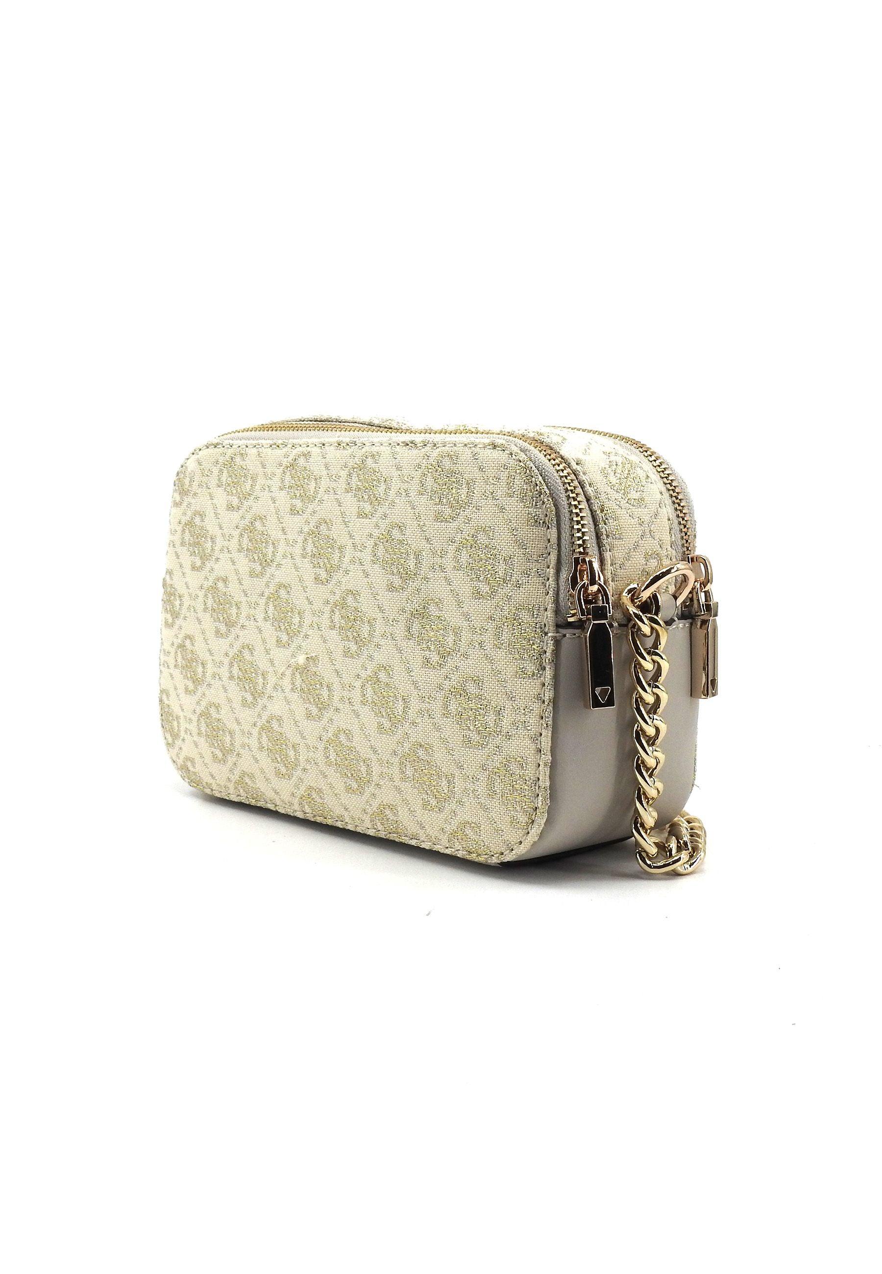 GUESS Izzy Borsa Tracolla Donna Dove Logo Beige JG865414 - Sandrini Calzature e Abbigliamento
