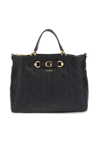 GUESS Izzy Peony Borsa Girlfriend Satchel Donna Black Logo PD920906 - Sandrini Calzature e Abbigliamento