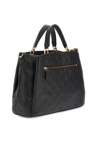 GUESS Izzy Peony Borsa Girlfriend Satchel Donna Black Logo PD920906 - Sandrini Calzature e Abbigliamento
