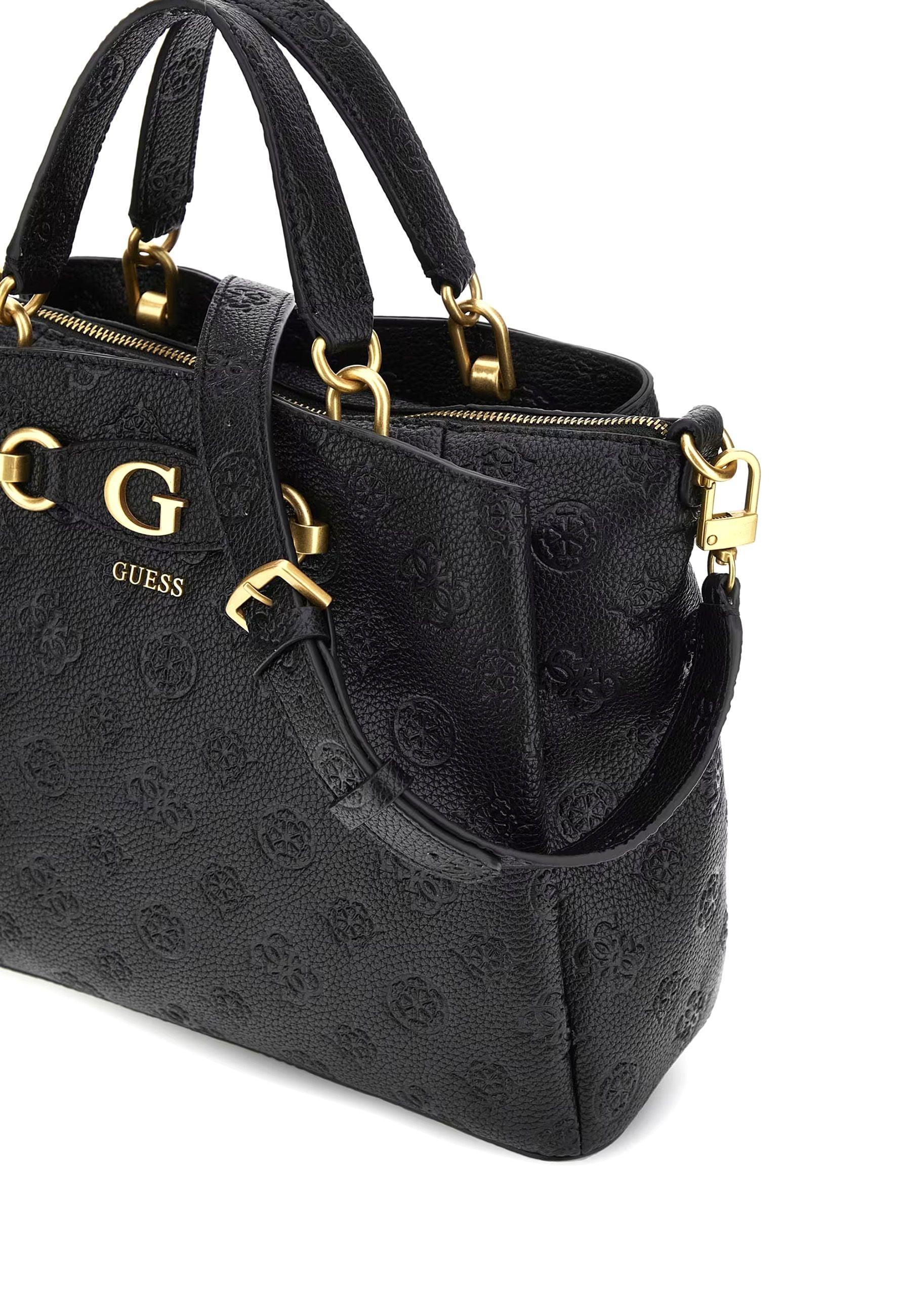 GUESS Izzy Peony Borsa Girlfriend Satchel Donna Black Logo PD920906 - Sandrini Calzature e Abbigliamento