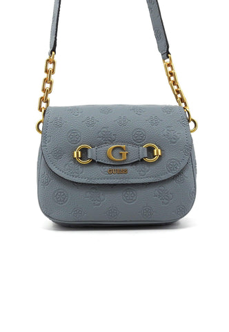 GUESS Izzy Peony Borsa Tracolla Donna Light Denim Logo PD920920 - Sandrini Calzature e Abbigliamento