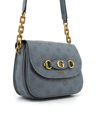 GUESS Izzy Peony Borsa Tracolla Donna Light Denim Logo PD920920 - Sandrini Calzature e Abbigliamento