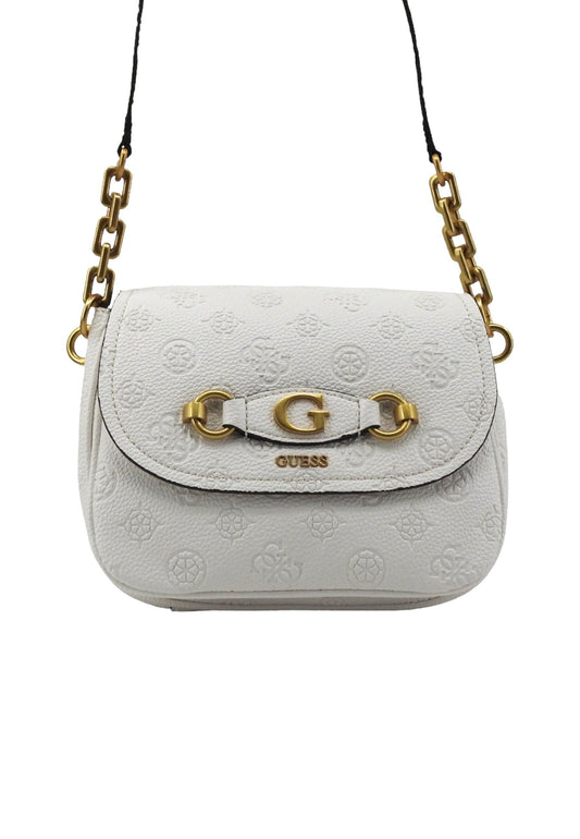 GUESS Izzy Peony Borsa Tracolla Donna Stone Logo Bianco PD920920 - Sandrini Calzature e Abbigliamento