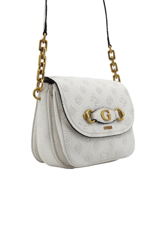 GUESS Izzy Peony Borsa Tracolla Donna Stone Logo Bianco PD920920 - Sandrini Calzature e Abbigliamento
