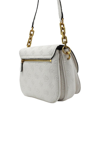 GUESS Izzy Peony Borsa Tracolla Donna Stone Logo Bianco PD920920 - Sandrini Calzature e Abbigliamento