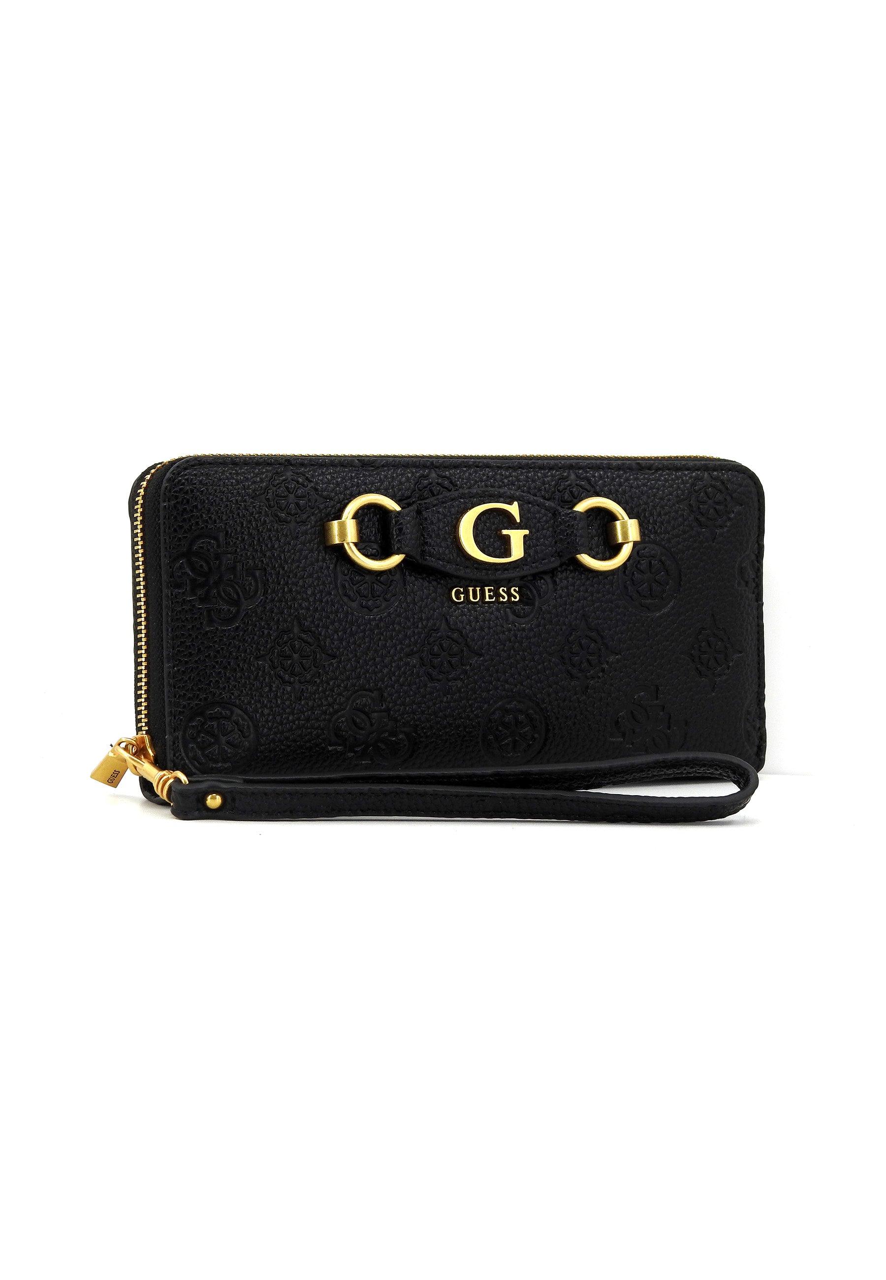 GUESS Izzy Peony Portafoglio Donna Black Logo PD920946 - Sandrini Calzature e Abbigliamento