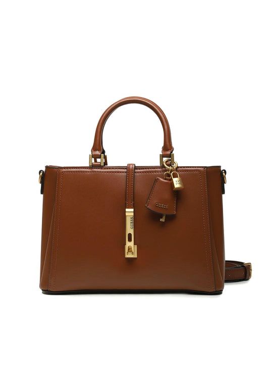 GUESS James Borsa Girlfriend Satchel Cognac VA877306 - Sandrini Calzature e Abbigliamento