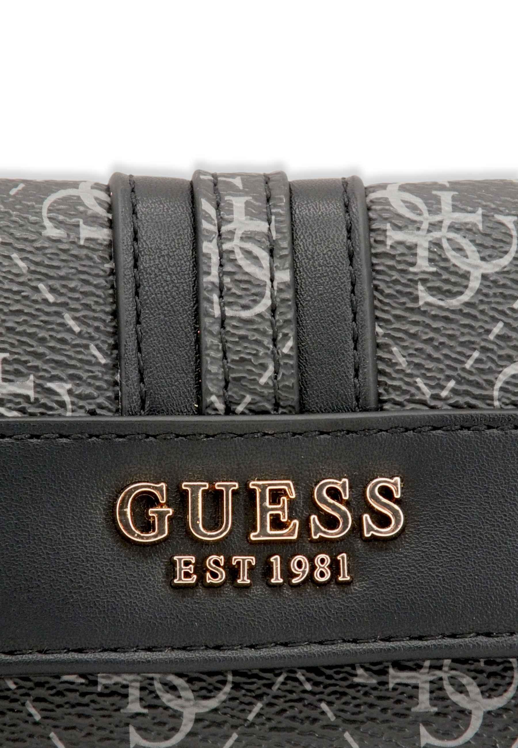 GUESS Kasinta Slg Portafoglio Donna Loghi Grigio Coal Multi SG840544 - Sandrini Calzature e Abbigliamento