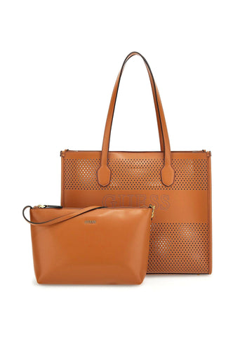 GUESS Katey Perf Borsa Tote Cognac WH876923 - Sandrini Calzature e Abbigliamento