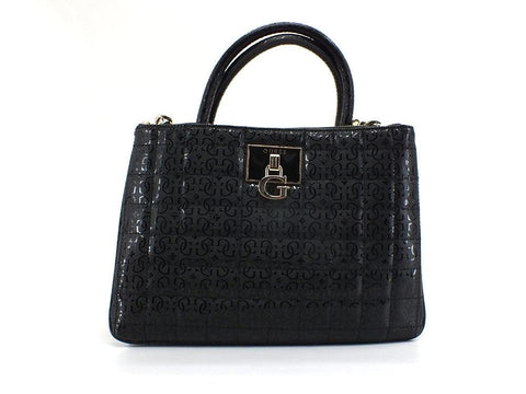 GUESS Kobo Borsa Satchel Loghi Black GG841106 - Sandrini Calzature e Abbigliamento