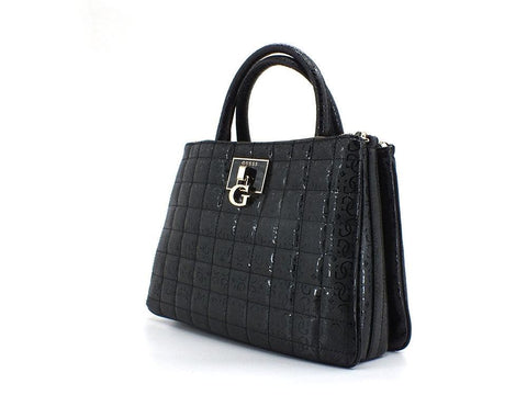 GUESS Kobo Borsa Satchel Loghi Black GG841106 - Sandrini Calzature e Abbigliamento
