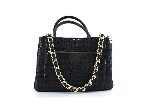 GUESS Kobo Borsa Satchel Loghi Black GG841106 - Sandrini Calzature e Abbigliamento