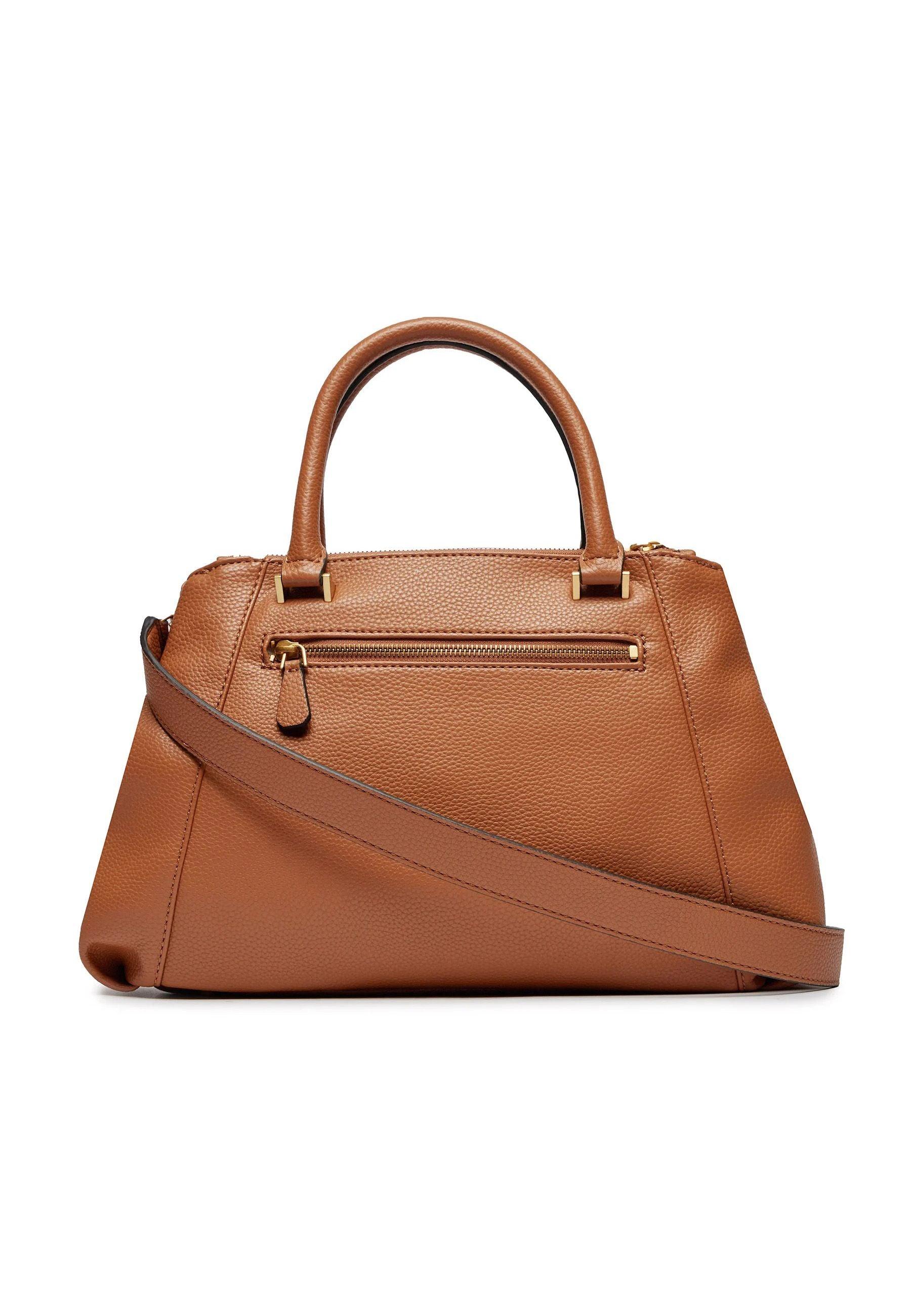 GUESS Laryn Borsa Satchel Donna Cognac Marrone BA919606 - Sandrini Calzature e Abbigliamento