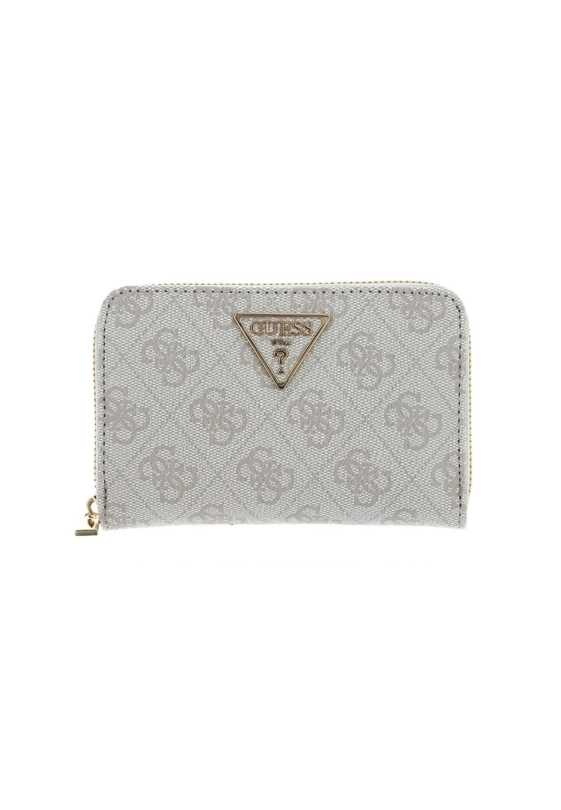 GUESS Laurel SLG Portafoglio Donna Dove Logo Bianco SD850046 - Sandrini Calzature e Abbigliamento