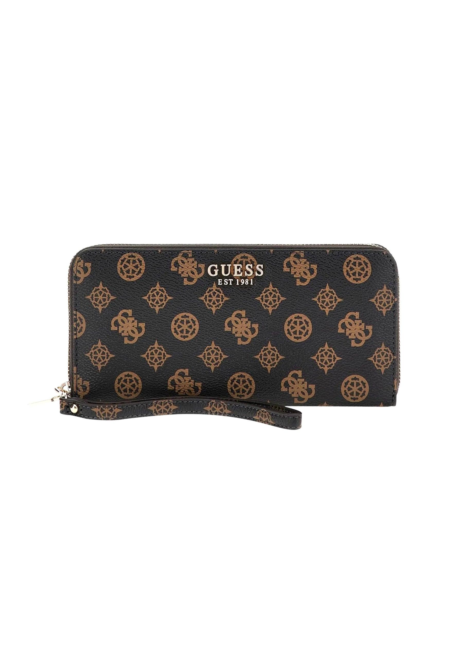 GUESS Laurel SLG Portafoglio Donna Mocha Logo PG850046 - Sandrini Calzature e Abbigliamento